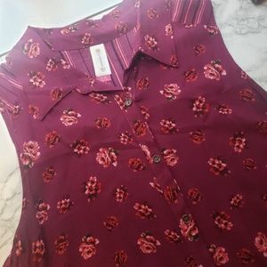 Rose Tank Top w/ Front knot